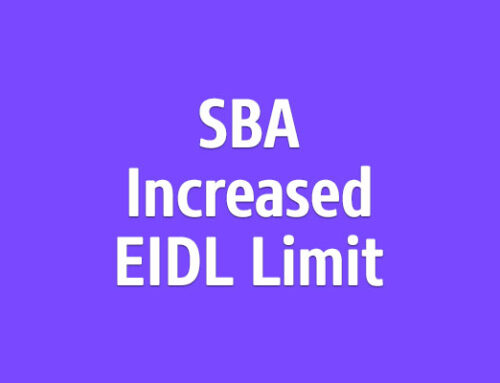 SBA Increased Loan Limit for EIDL