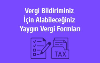 Amerika Vergi Bildiriminiz İçin Alabileceğiniz Yaygın Vergi Formları