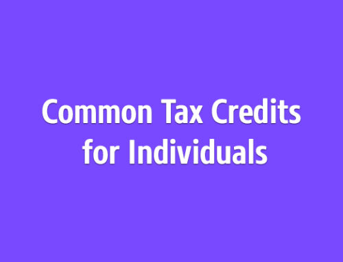 Common Tax Credits for Individuals